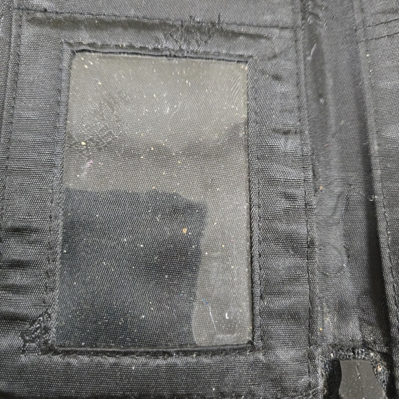 Vera Bradley Wallet All Black Quilted Bifold Wristlet Goth Emo Preppy Dark Fairy - Picture 3 of 8